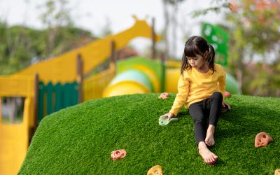 Césped artificial para parques infantiles