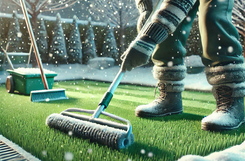 Mantenimiento del césped artificial en invierno: consejos prácticos